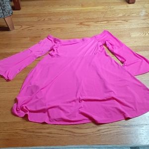 Torrid Pink Dress w/ bell sleeves
